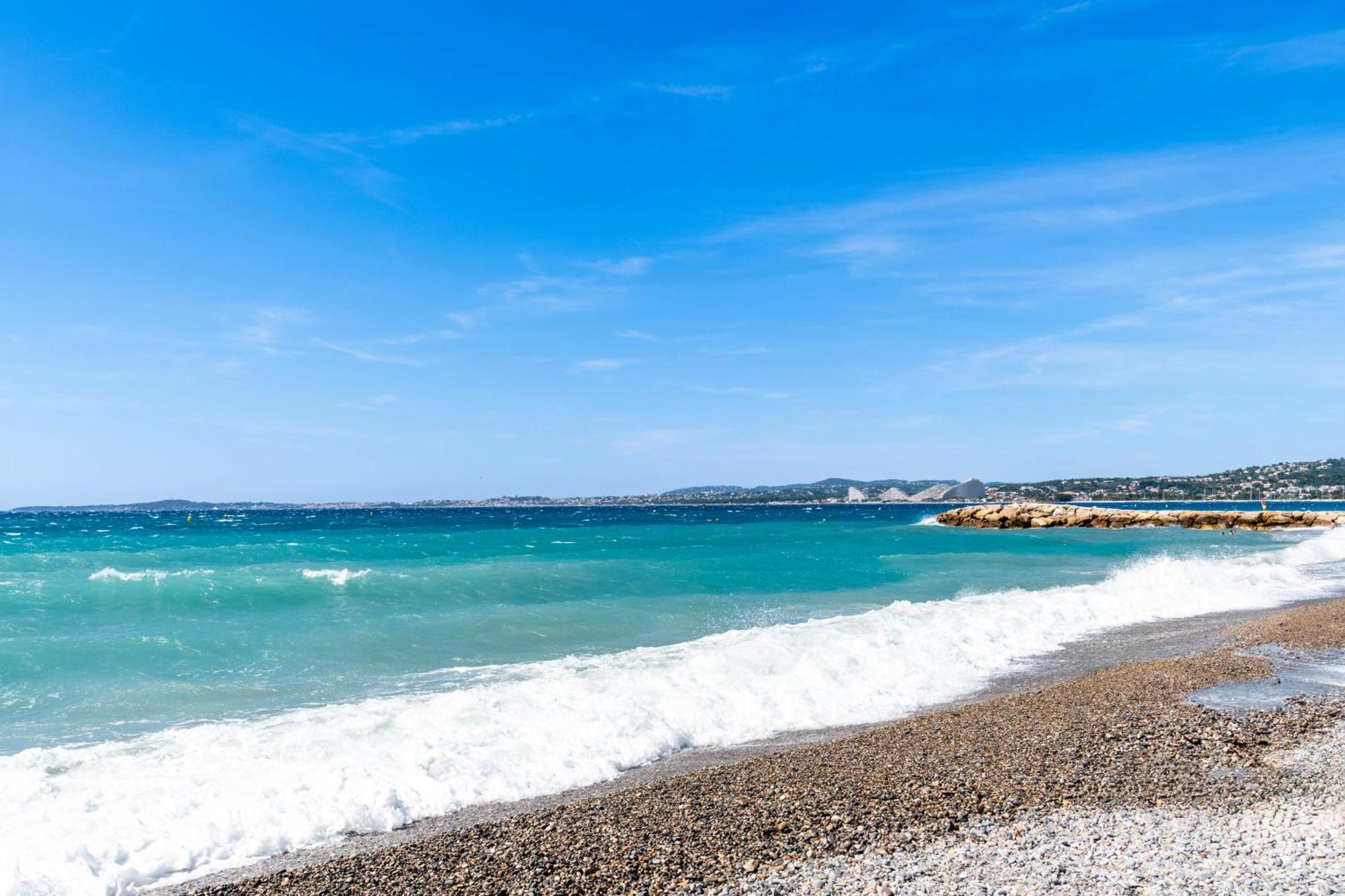 Residence Mediterranee - Beachfront - Sun And Seaview - Pool - Private Parking Cagnes-sur-Mer Dış mekan fotoğraf